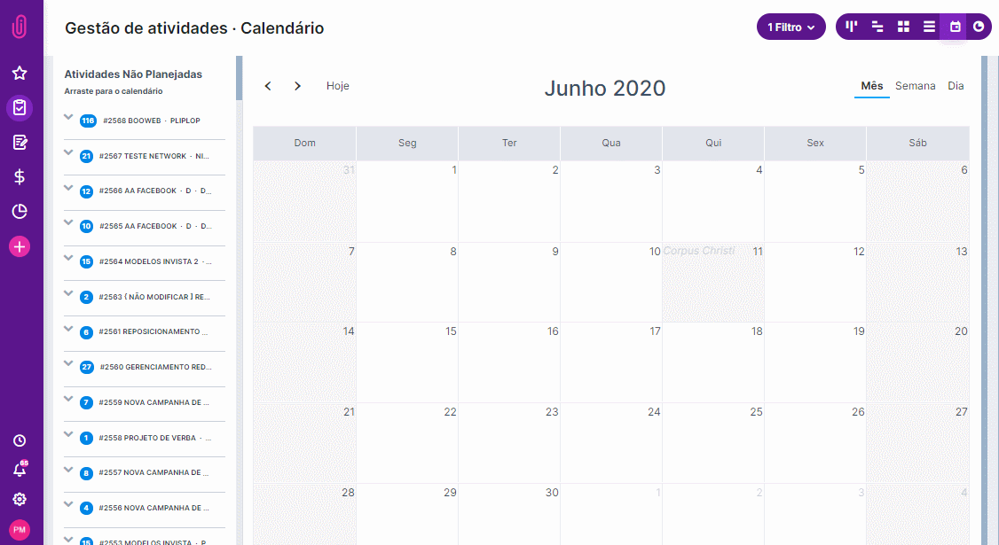 calendário
