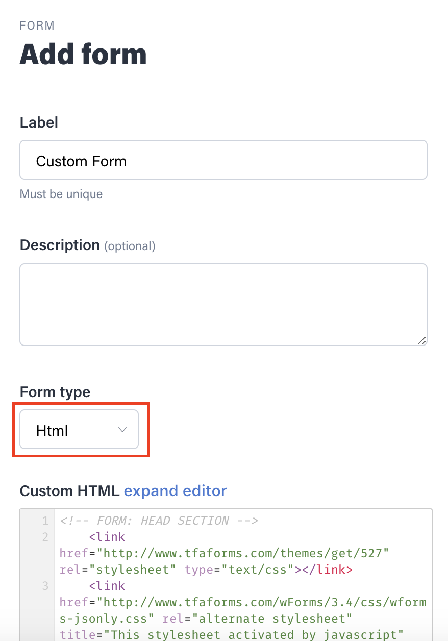 html code form under iframe